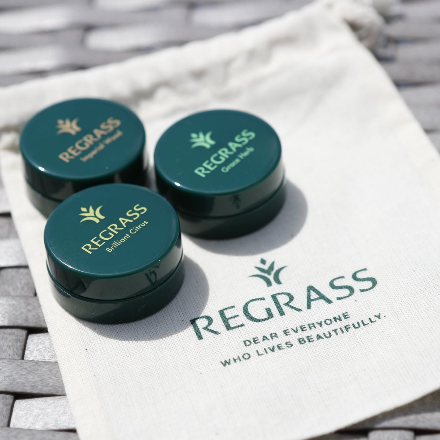 Eセット／ハーバルバーム（ミニ）＋秋色紫陽花のガーランド